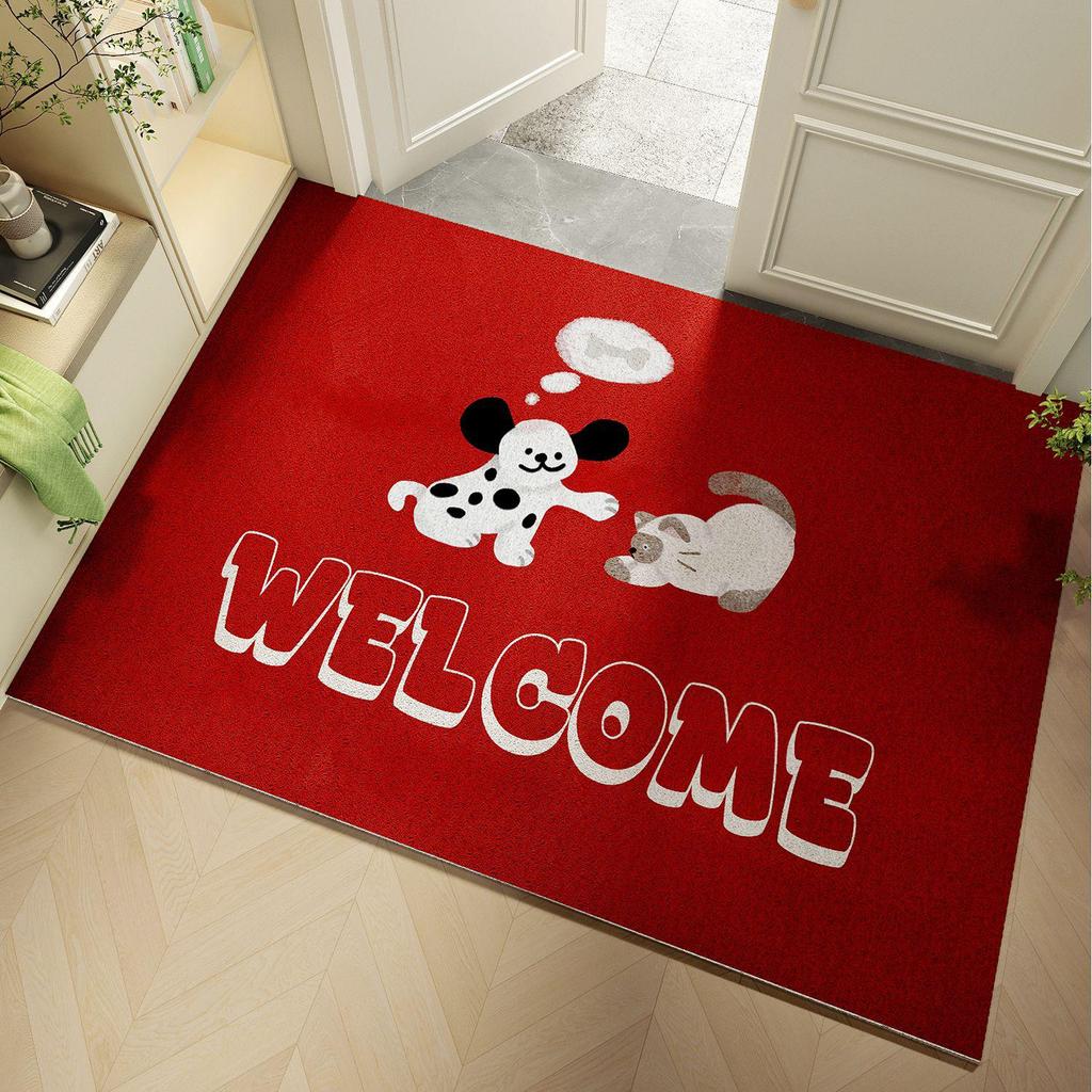 Cartoon Non-Slip Floor Mat: Durable, Mud Scraper, Easy-to-Clean Entrance Mat