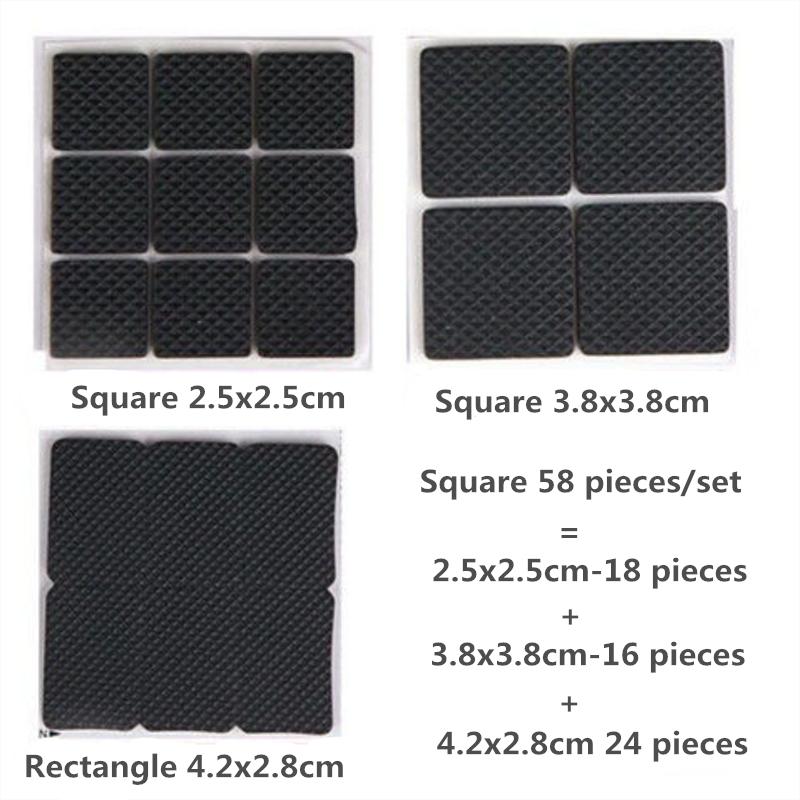 1 lot Chair Table Leg Gasket Door Toilet Anti-collision Sticker Furniture Stool Legs Soft  Protection Pad Can Be Cut At Will