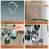 Stainless Steel 24-Clip Windproof Drying Hanger