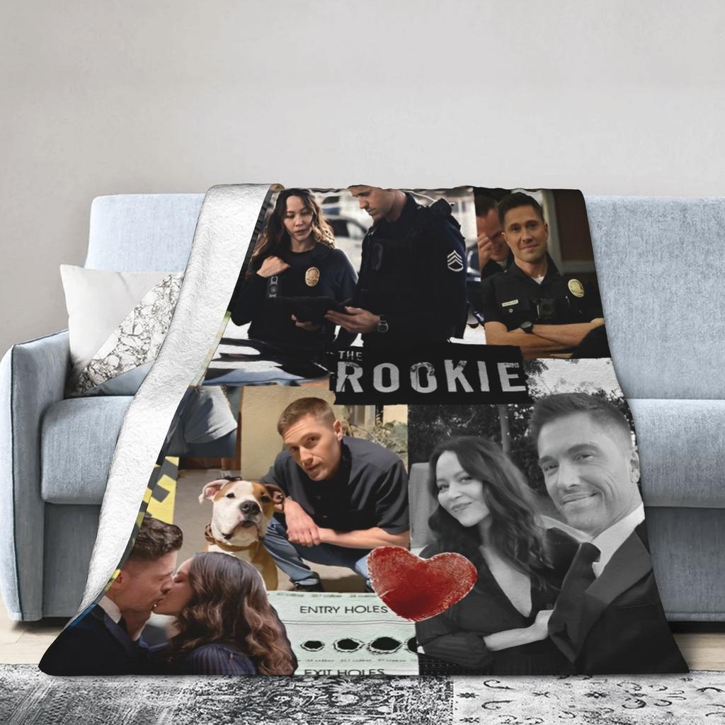 Tim Bradford Rookie Blankets Fleece Soft Throw Blankets for Airplane Travel Bed Rug