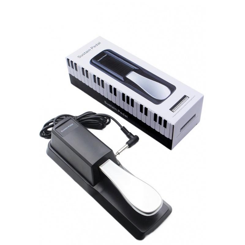 Universal Digital Synthesizer Keyboard with Metal Sustain Pedal