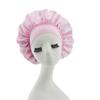 1pc Silk Sleep Cap, Satin Hair Cap, Soft Elastic Band Silk Sleep Cap, Curly Hair Silk Headband, Women Solid Color Wide-Brim Elastic Silky Satin Casual