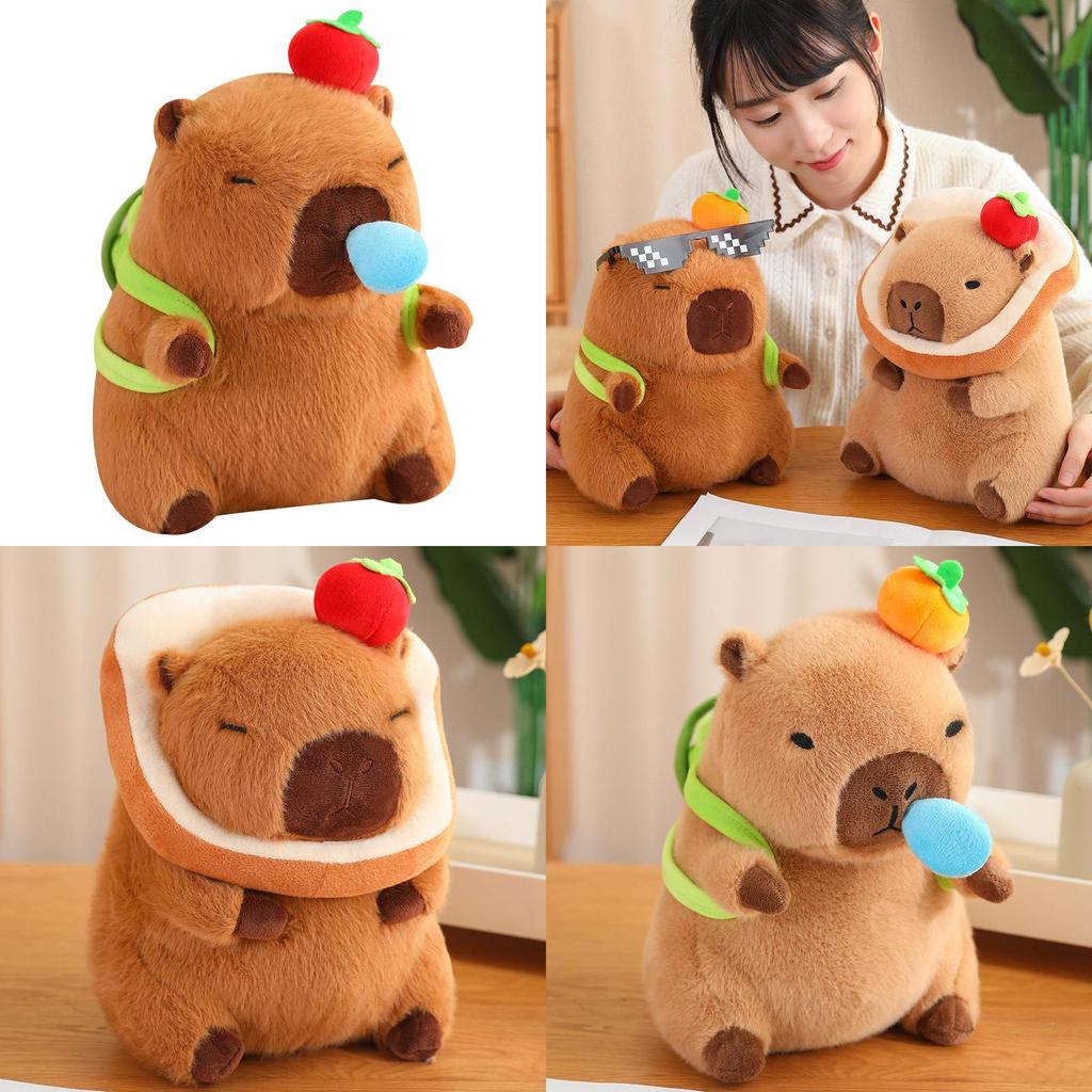 Adorable Capybara Plush Toy Featuring Unique Colorful Designs And Soft Filling Material