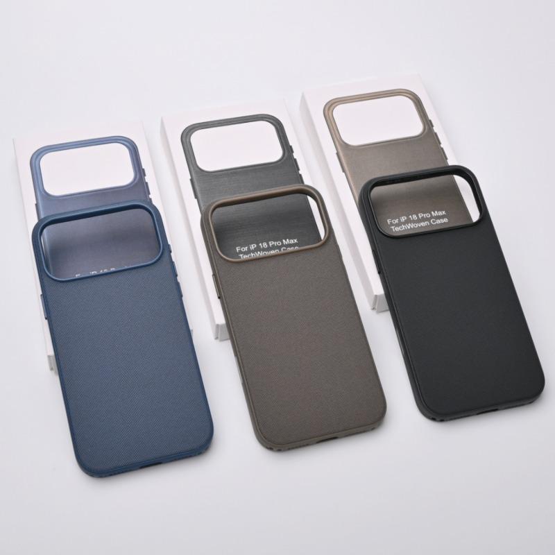 High Quality 1:1 Tech Woven Texture Magnetic Case for IPhone 18 Pro Max 18 17 Pro Shockproof Anti Scratch with AI Touch Button Protect Cover