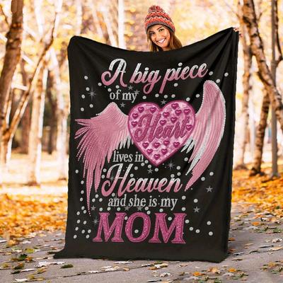 1 Stück Herz Mama Decke für Sofa Bett Weich und Leicht Bettwäsche Ideal für Picknicks, Ganzjahres Weihnachten Outdoor Dekor Zubehör-c0803008