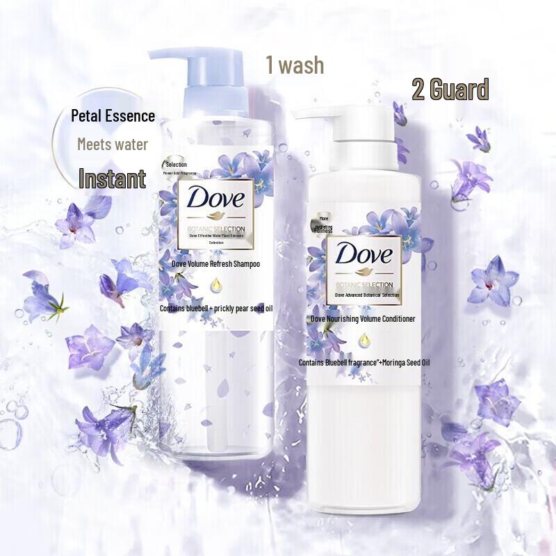 Dove Botanical Volume & Light Moisturizing Shampoo 470g