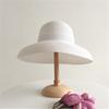 New Summer Hepburn Style Vintage Design Big EavesStraw Hat Women Girls Solid Color Beach Holiday Sun Hat Elegant Wide Brim Hat
