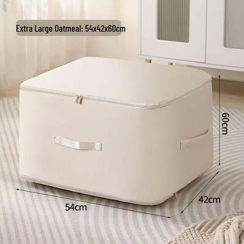 Solid Color Dustproof Storage Bag for Clothes and Quilts - Convenient for Moving and Household Packing