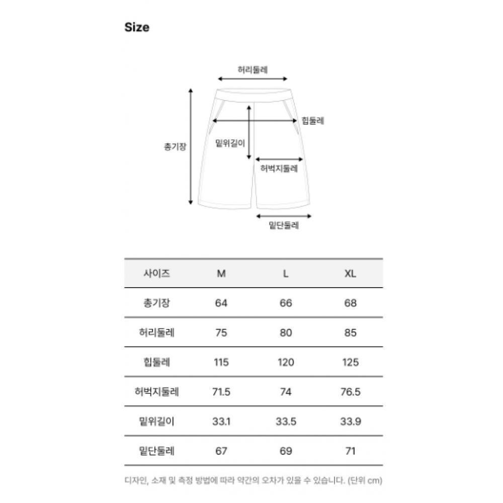 KANGOL Ground Denim Bermuda Shorts Light Blue 4067