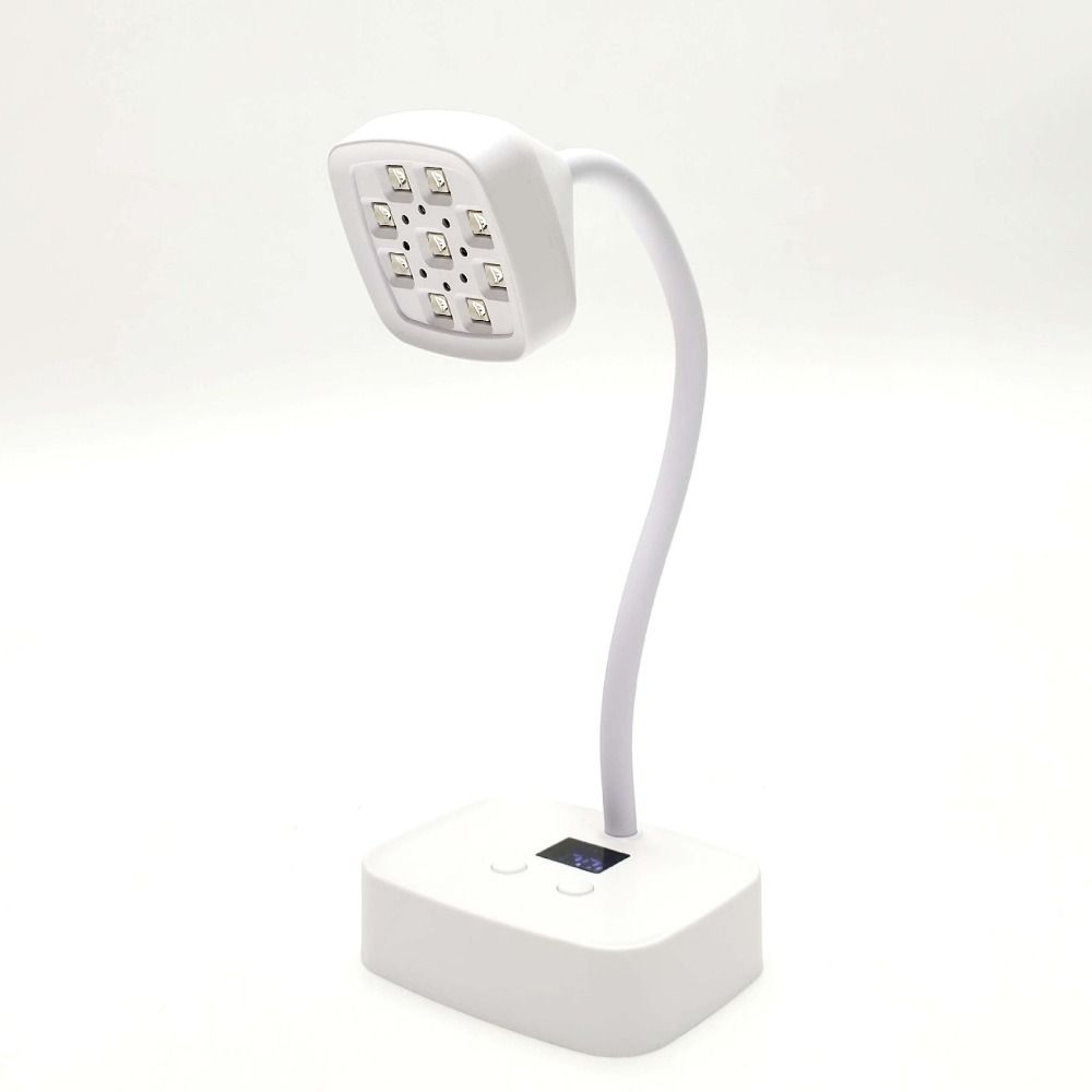 9LED UV Curing Light 360° Bendable Nail Dryer Light Automatic Sensing Desktop Nail Lamp  Gel Polish