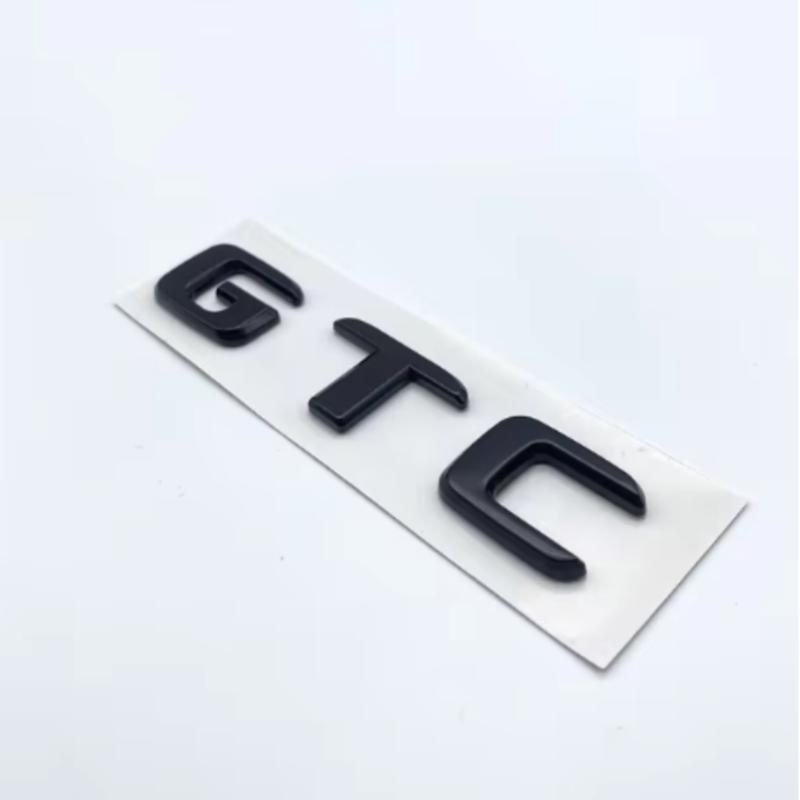 FD06-3D Flat Letters ABS Emblem GTX GTC ID4 ID6 for Volkswagen Car Tailgate Trunk Lid Nameplate Badge Logo Sticker Chrome Black