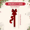 Christmas Cabinet Bow Festive Ribbon Prop Door Bow Festival Decoration for Housewarming Fireplace Celebration Window Stage