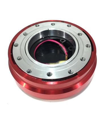 Quick Release Steering Boss, Thin, Slim Type, 1.0 Inches (25 Mm), Detachable Handle, Anti-Theft, General Purpose (Red)