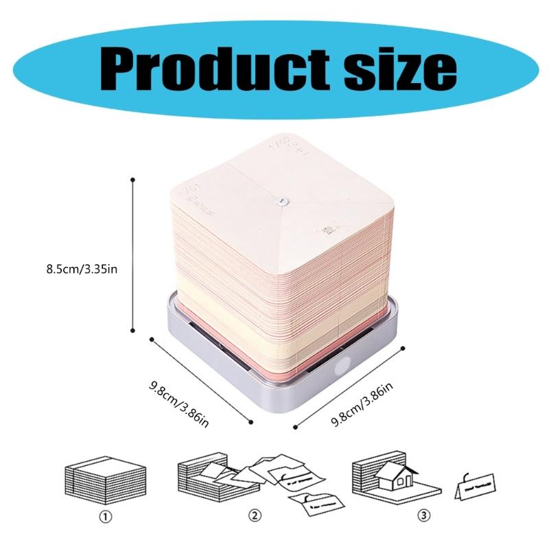 2025 Desk Calendar With Light, 3D Paper Sculpture Calendar Note Pad Carving Art Notepads with 2025 Timepiece Calendar