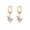 Tropical Fruit Mini Hoop & Stud Earrings - Creative European & American Ear Jewelry