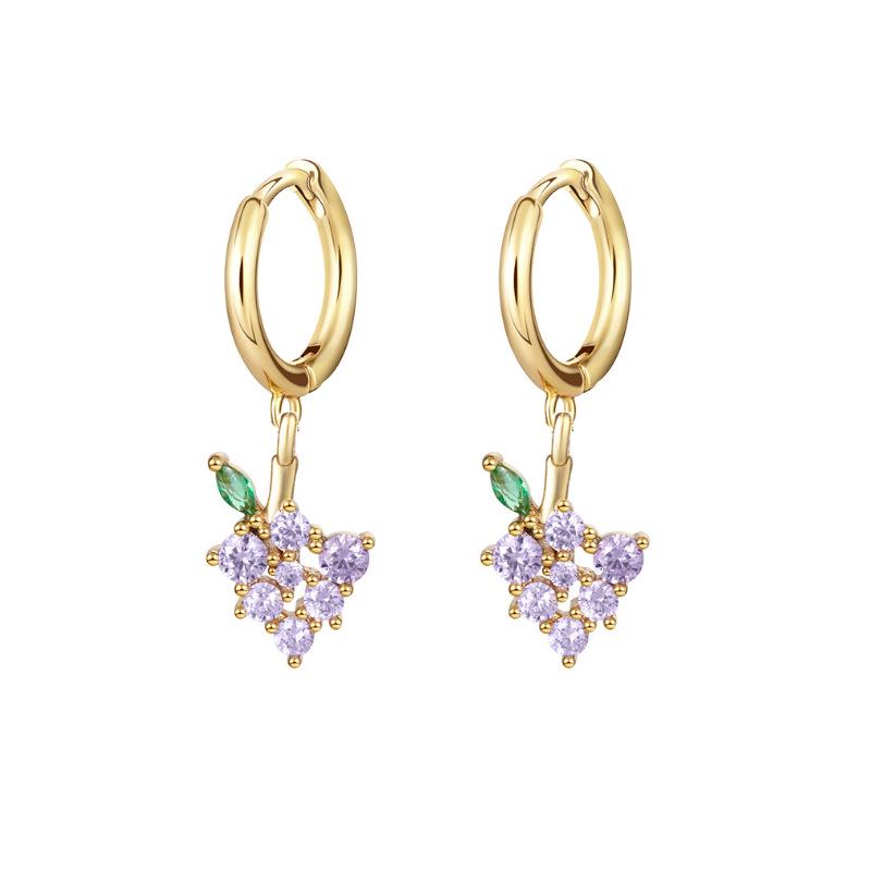 Tropical Fruit Mini Hoop & Stud Earrings - Creative European & American Ear Jewelry
