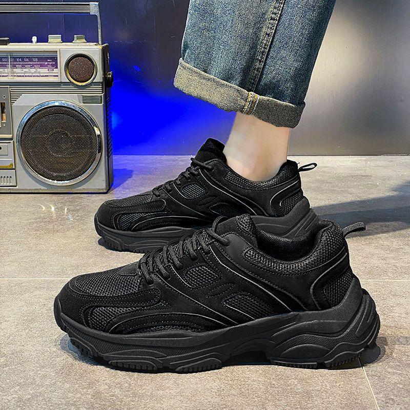 Fashion Gray Low-Top Mesh Upper Male Sports Shoes Size 9 Shoe in Promotion All Brands Summer Sale Korean Unisex On Men's Casual Sneakers