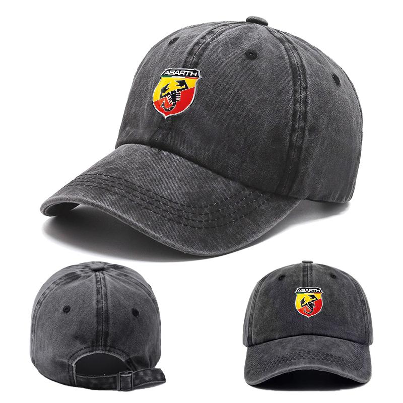 VEP1 Mode Auto Baseballkappe Schirmmütze Sonnenhut Unisex Verstellbarer Sonnenschutzhut Für Abarth Punto 124 500 595 695 500X 500e Zubehör