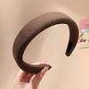 Women Headband Thick Sponge Filling Natural Face Shaping Headband Comfortable High Cranium Head Band Autumn Winter Hair