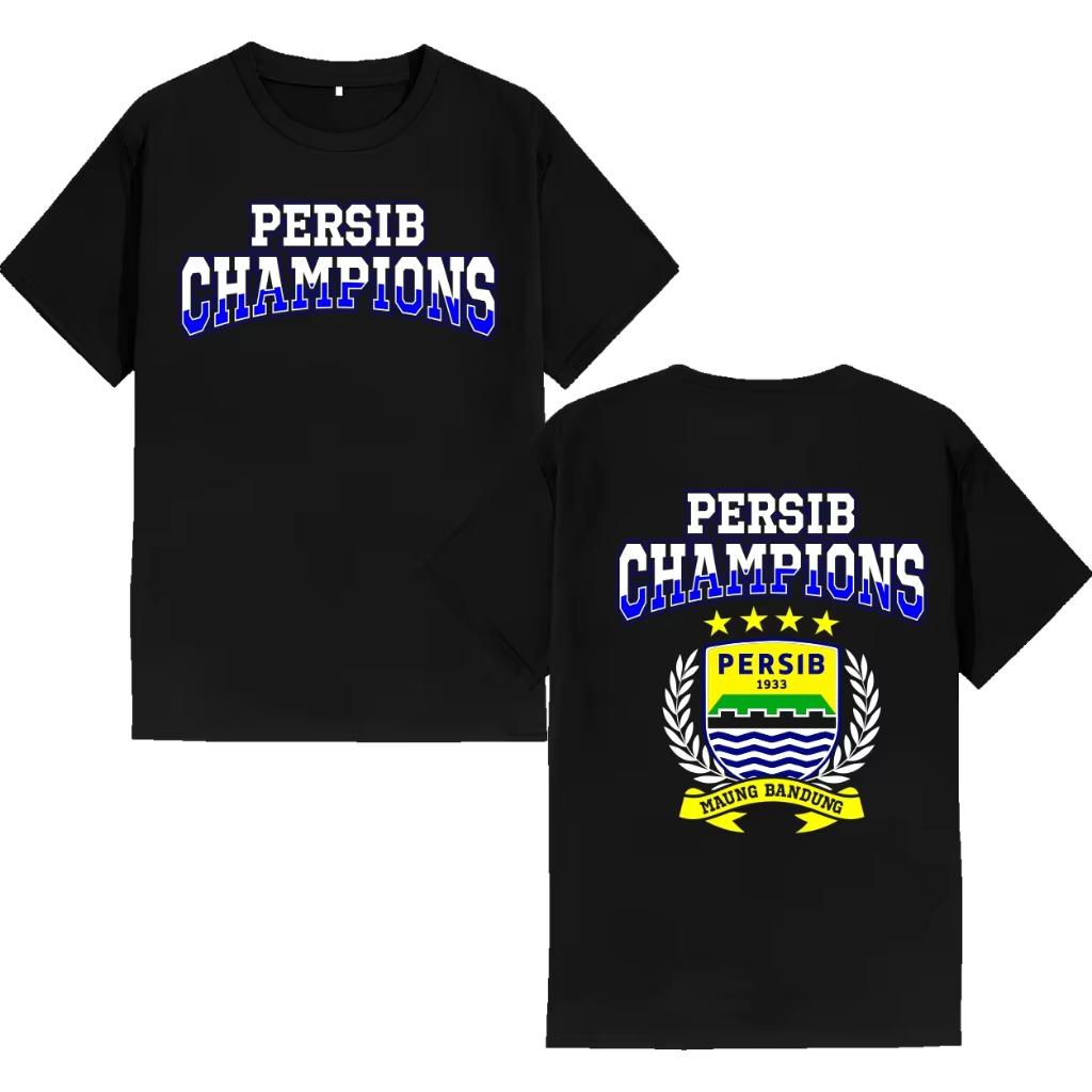 2026 Persib Bandung Champion T-shirt Men Women Summer Cotton Clothing Fashion Round Neck Short Sleeve Casual Clothing