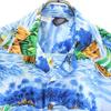 MAUI Overall Handle Short Sleeve Aloha Shirt M Bluish Men's Used