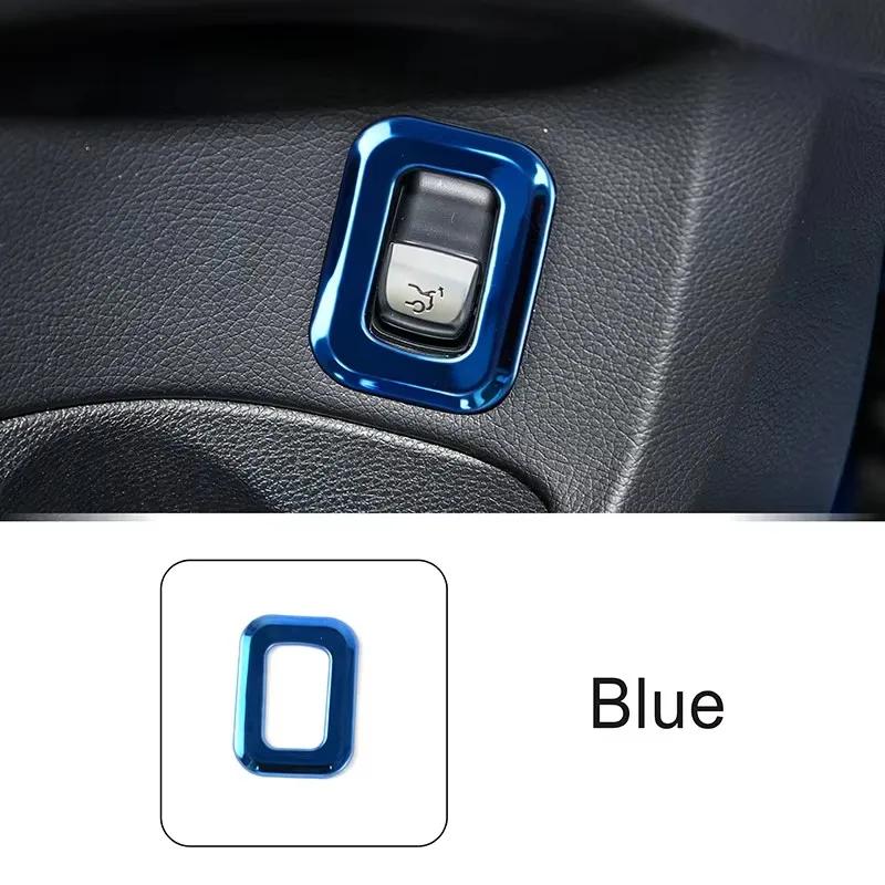 Car Door Trunk Switch Button Frame Stainless Steel Trim For Mercedes Benz C Class W205 GLC X253 2015- Interior Accessories