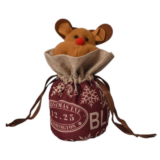 Christmas Candy Bag Reusable Christmas Treat Bag for Goodies Fruits Holiday Gift Storage Bags