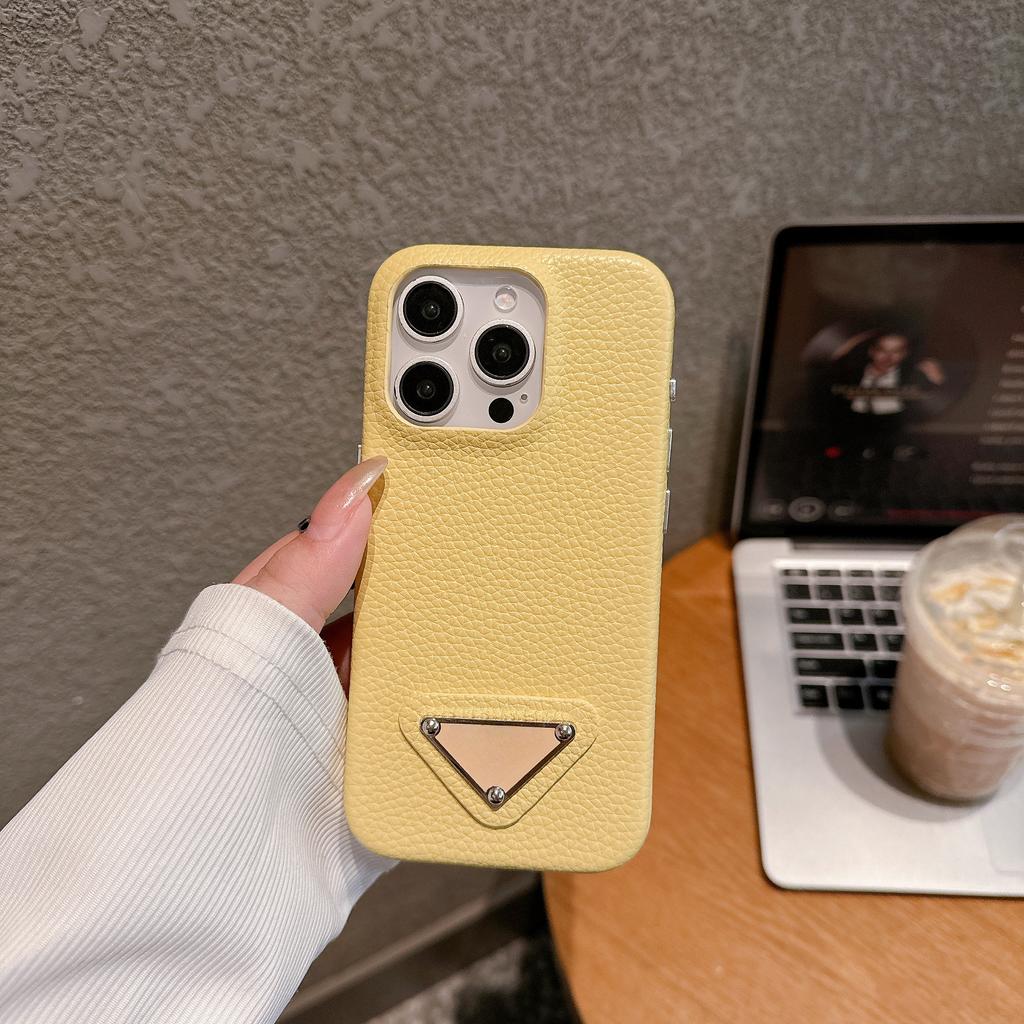 Luxury New Leather Phone Case Suitable for IPhone 16 15 14 13 12 Pro Max Shiny and Shiny Leather Shockproof Back Cover