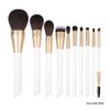 10-Piece Makeup Brush Set: Soft Powder, Eyeshadow, Blush, Highlight Brushes for Beginners