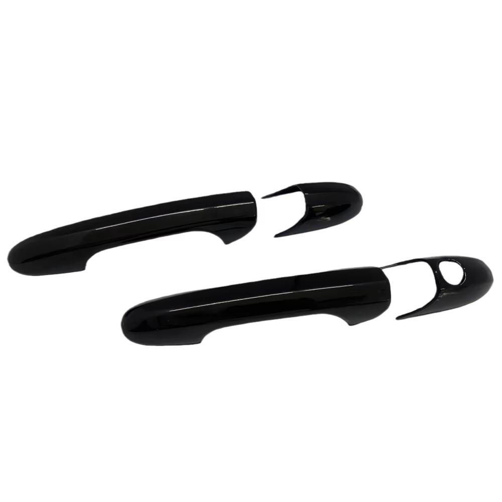 

4PCS / Set Glossy Black / Carbon Fiber Look Door Handle Cover For Fiat 500 2008- Abarth 595 595C 2012- 695 2010- Glossy Black