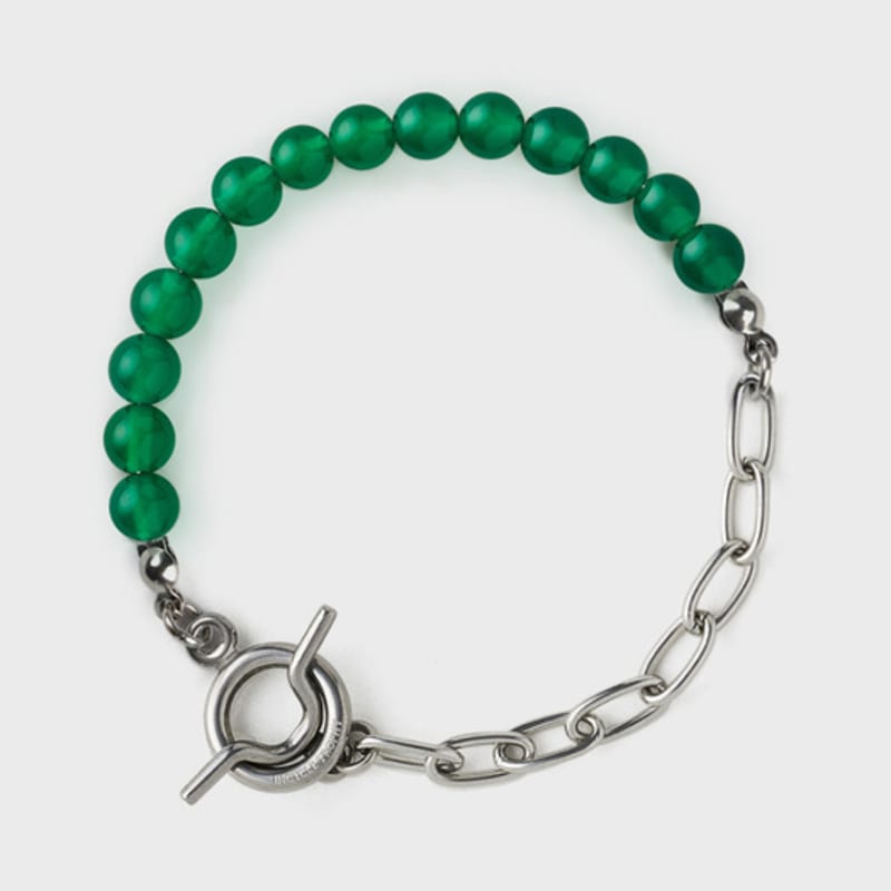 BICYCLE TROPHY BT Gemstone Bracelet 08 (2TYPE / 6mm Green Onyx)