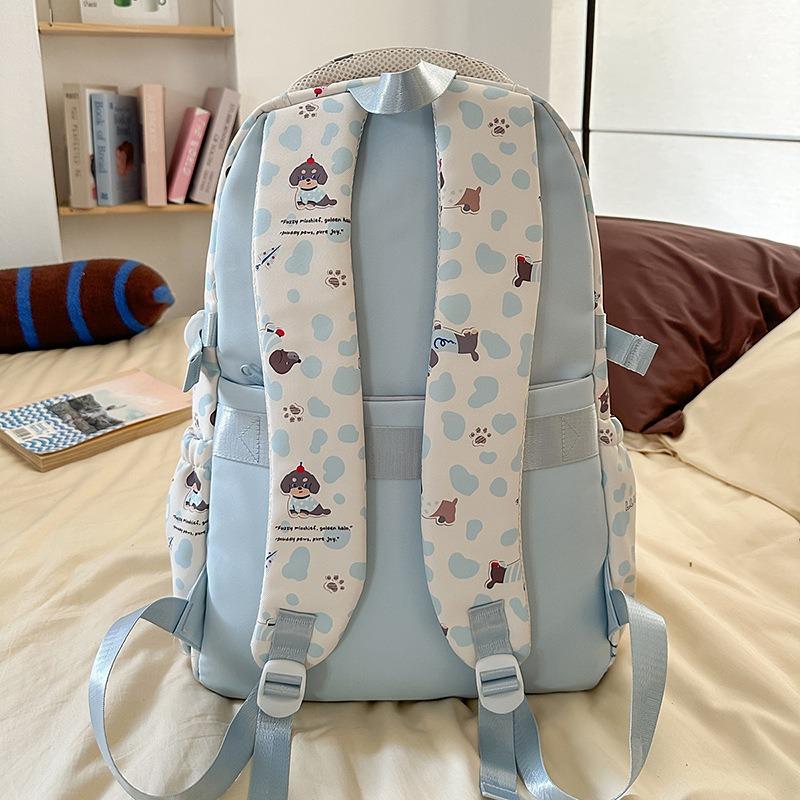 New High-value, Fresh, Sweet and Cute Dog Backpack, Lightweight and Large-capacity Backpack for Junior High School Students