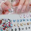 100Pcs Mixed Glass Crystal Hybrid Diamond Rhinestones Nail Art Decorations