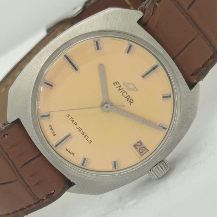 

Б/У ENICAR STAR JEWELS ШВЕЙЦАРСКИЕ МУЖСКИЕ ЧАСЫ a411514-1 Артикул002-a411514