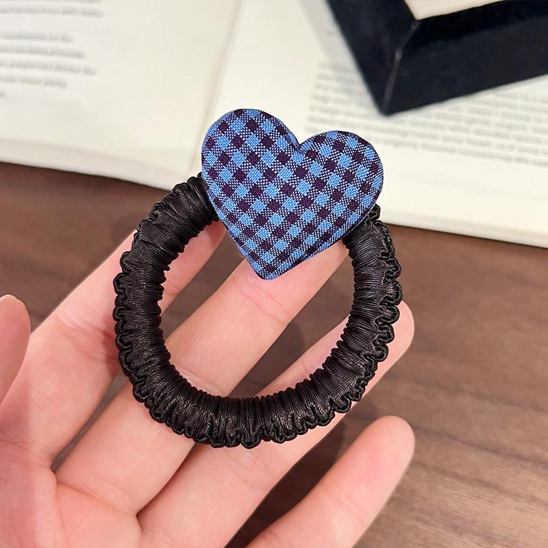 Elegant Heart Small Intestine Hair Tie for Women - 2026 New Style, Gentle on Scalp