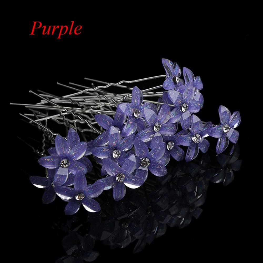 

20 шт. Нові прикраси Квіти Шпильки для волосся Головний убір Наречена Головний убір Заколки