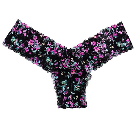 

Женские трусики с цветочным кружевом, бесшовные, с бантом, с низкой талией, тонкие, быстросохнущие, мягкие M чёрный