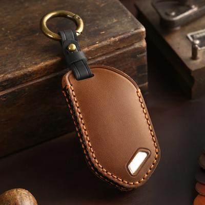 5 6 7 8 Buttons Car Cover Keychain Accessories for 2024 Kia Carnival EV9 Picanto GT Line New Smart Remote Leather Car Key Case