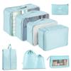 Seven-Piece Travel Storage Set: Wash Bag, Clothes, Underwear Organizer & Folding Sub-Pack
