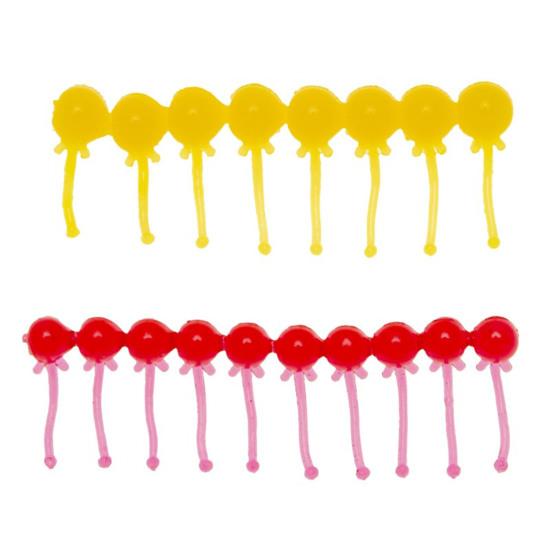 400Pcs/Box Fishing Float Ball Mini Soft TPR Hook Lure Ball Bionic Tadpole