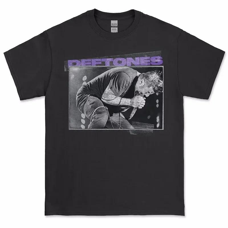 Deftones T Shirt Men High Quality Cotton T-shirt Fashion Women Short Sleeve Tops Punk Music Style Metal American Tee Shirt
