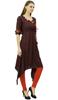Phagun Angrakha Style Rayon Womens Tunic Kurta Pom-Pom Designer Kurti Top Indian