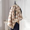 Premium Printed Scarf for Women Cozy Winter Faux Cashmere Pashmina Wraps Luxe Thick Blanket Shawls Echarpe