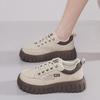 Fashion Women Shoes Fashion Sneakers High Quality Leather Casual Shoe Lace Up Vulcanize Shoes for Women Height Increasing Platform Shoes