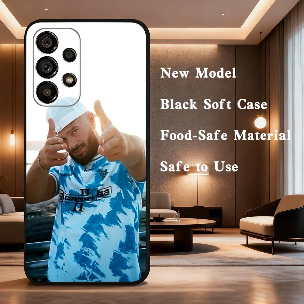 

Rapper J-JUL For Samsung Galaxy A73,J7,22,Note,72,41,31,8,9,52,71,53,32,Soft Black Silicone Cover Case SamsungA32 5G