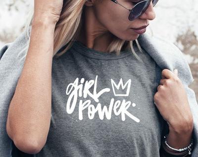 Girl Power T-Shirt, Feminism Apparel, Cotton Clothing
