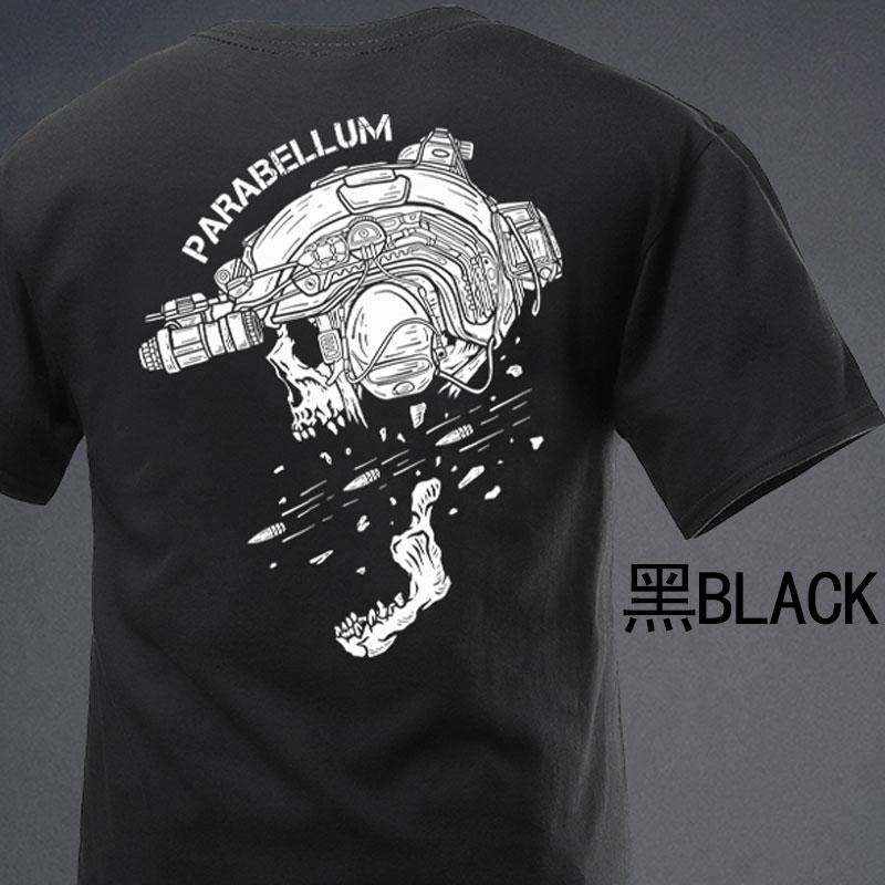 Parabellum The Fired Bullet Fashion  T-Shirts Streetwear 100% Cotton Loose Tops Breathable Tee Military Enthusiast