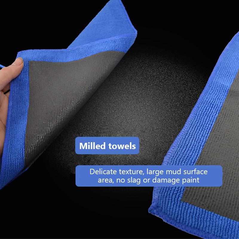 SEAMETAL Car Cleaning Towel Magic Clay Cloth For Car Detailing With Blue Clay Bar Towel Washing Tool Accessories Removing Dirt Dust