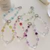 Light Luxury High-End Crystal Bead Mobile Phone Chain,Lnstagram Style Women's Pearl Wrist Bag Decoration,Keychain Hanging Chain