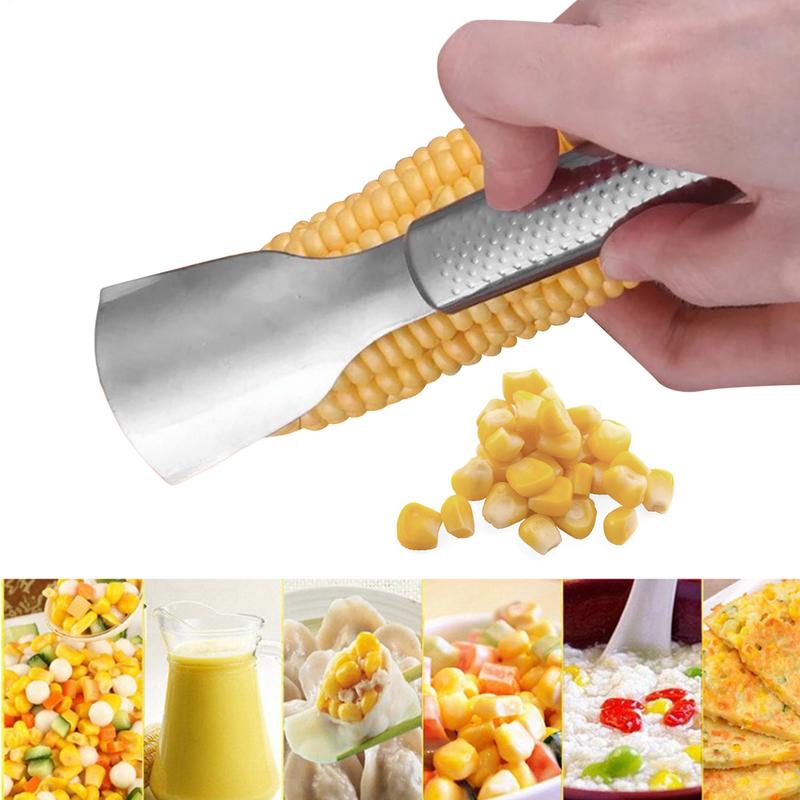 Corn Peeler Stainless Steel Stainless Steel Corn Cob Planer Tool Ergonomic Handle Kitchen Tool Planer For Home Kitchens